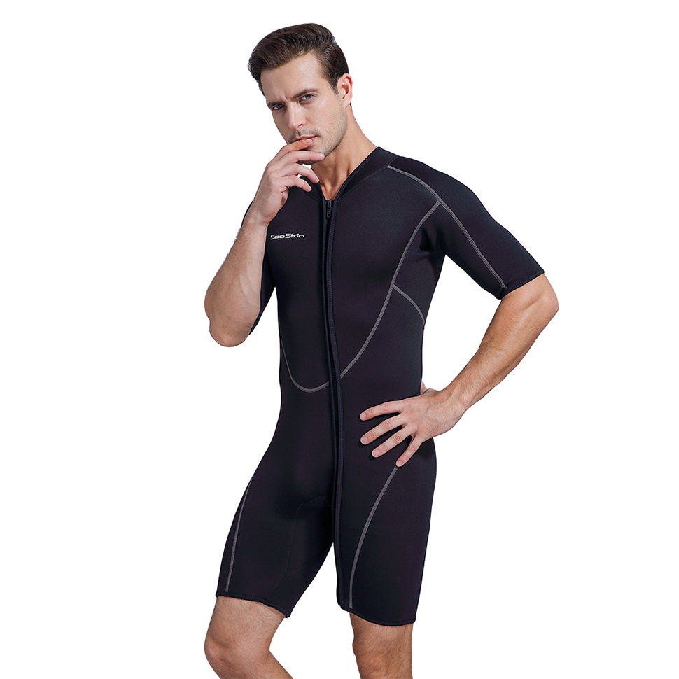 Seaskin Men Suit Коротко -неопреновый дайвинг гидрокостюм