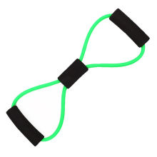 Figure 8 Resistance Exercise Bands: Elastic Tube Bands for Yoga and Workouts