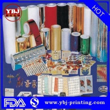 Full colors vinyl adhesive stickers on a roll