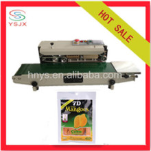 Automatic continuous poly bag sealer machine