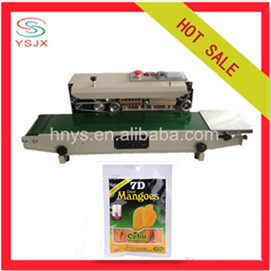 Automatic continuous poly bag sealer machine