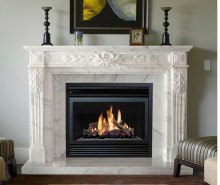 Customized Service Marble hand carved fireplace