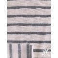 Weißer Slub Stripe French Terry Knit