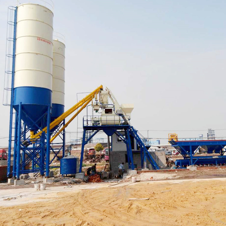 Hopper lift HZS35 concrete mixing plant for sale