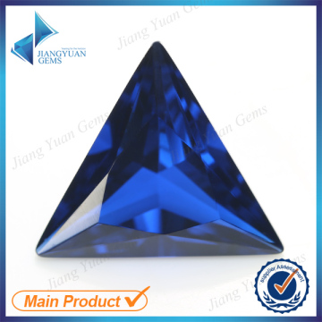 113# synthetic triangle blue corundum