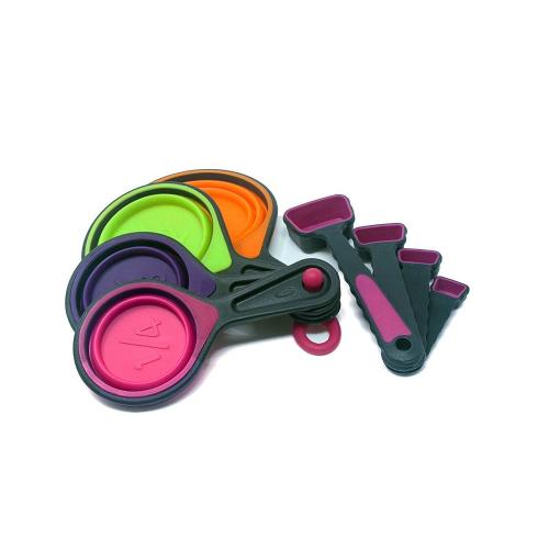 Collapsible Measuring Cups and Measuring Spoon Set