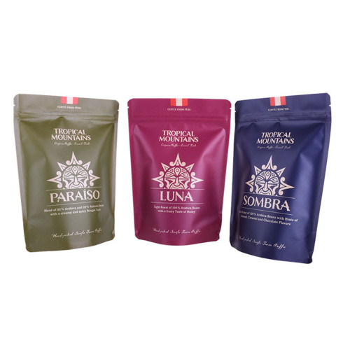 Flexible Packaging Quad Seal Tin Tie Paper Coffee Bags