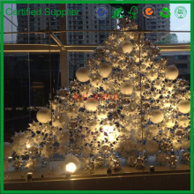 white tree with bauble, shrub tree, bush tree (M-10470)