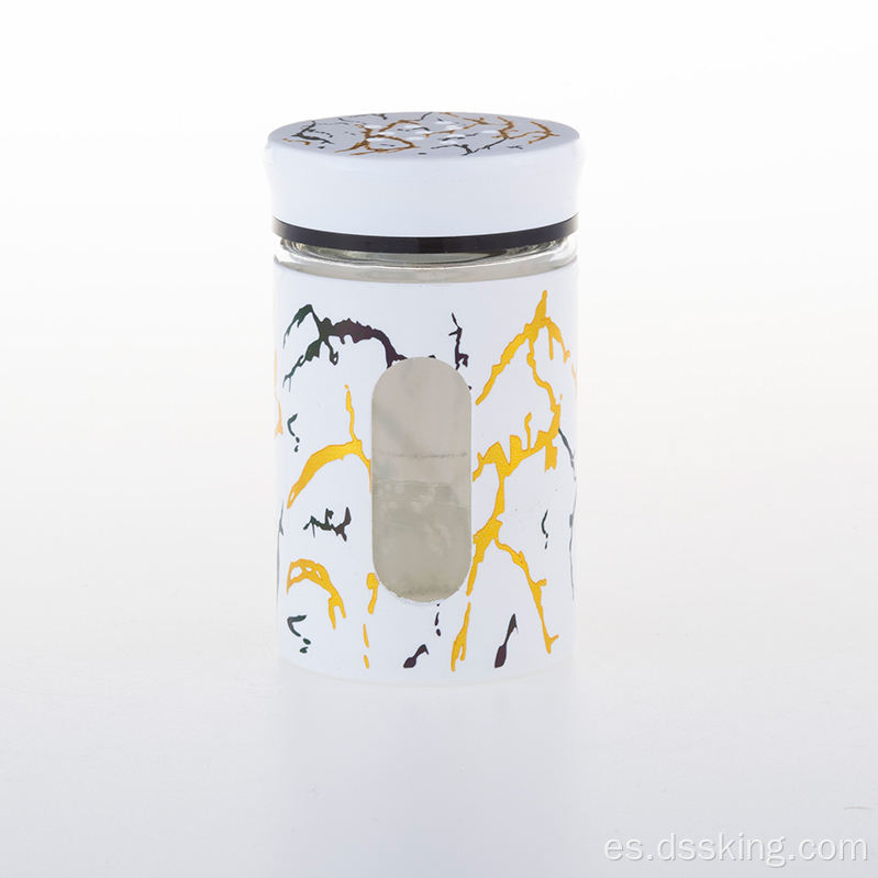 Venta caliente nueva Suit Spice Bottle Jar de vidrio 200 ml Cocina de botas de condición de dos piezas