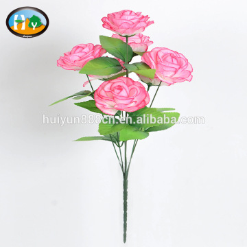 Silk flowers artificial mini bush flowers for decoration wholesale