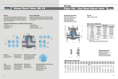 Swing Check Valve (BB, CS)