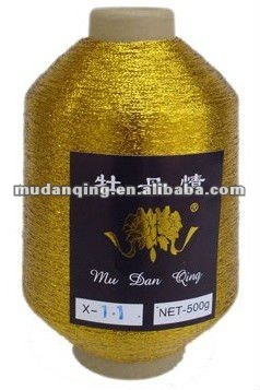 Pure gold Metallic Yarn, metalic lurex yarn M/MX/ST/Ms/MH type metallic yarn, knitting yarn/ribbon yarn/emboridery yarn