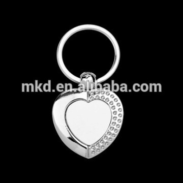 Meikeda Heart shape sublimation key chains KR-055