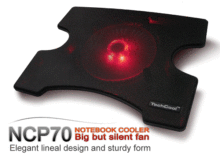 Laptop Cooling Pad 120mm Fans at 1100rpm Ultra-portable and Ultra-light