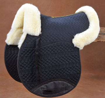 Sheepskin saddle pad