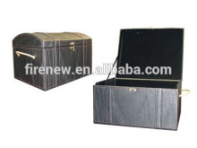 Cheap Faux Leather PU Hamper Storage Box