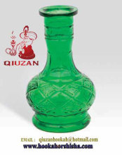 Medium Size Emerald Green Hookah Bottle Wholesale