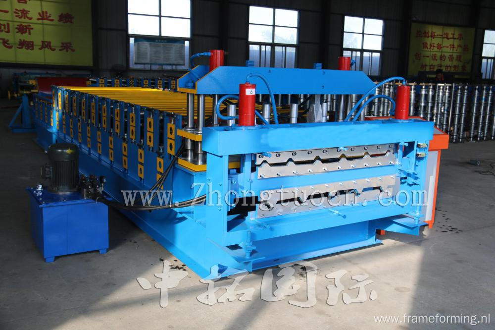 Double Layer for Glazed Trapezoidal Roof Tile Machine