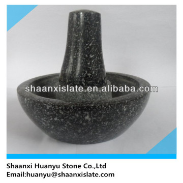 Chinese granite mortar pestle set