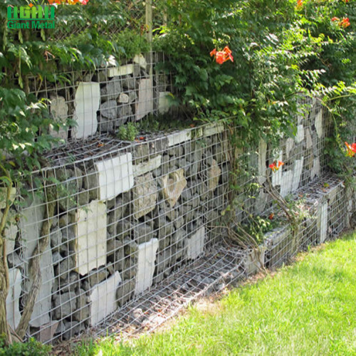 Geschweißte verzinkte Stützmauer aus Stein-Gabionen