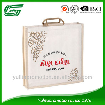 bamboo handle Cotton shopping bag