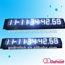 white led digital clock display