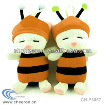 Plush bee toy/ cute bee plush toys