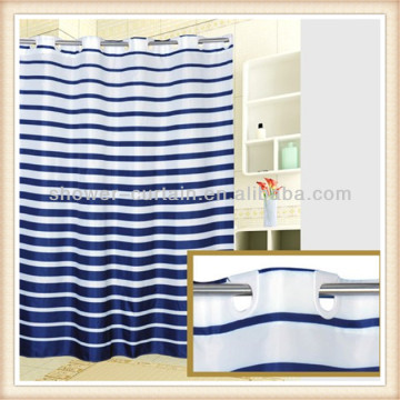 bathroom accessory polyester striped shower curtains