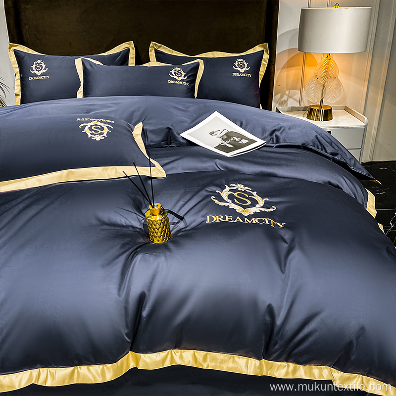 Hot selling cotton comforter luxury brand bedding set