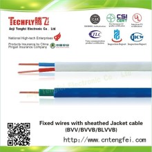 the power cord.BVVB/BV Power cable ,BC conductor,PVC insulation.PVC sheathed cable