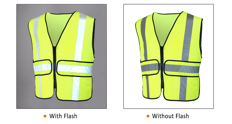 High visibility reflective adjustable security custom safety vest