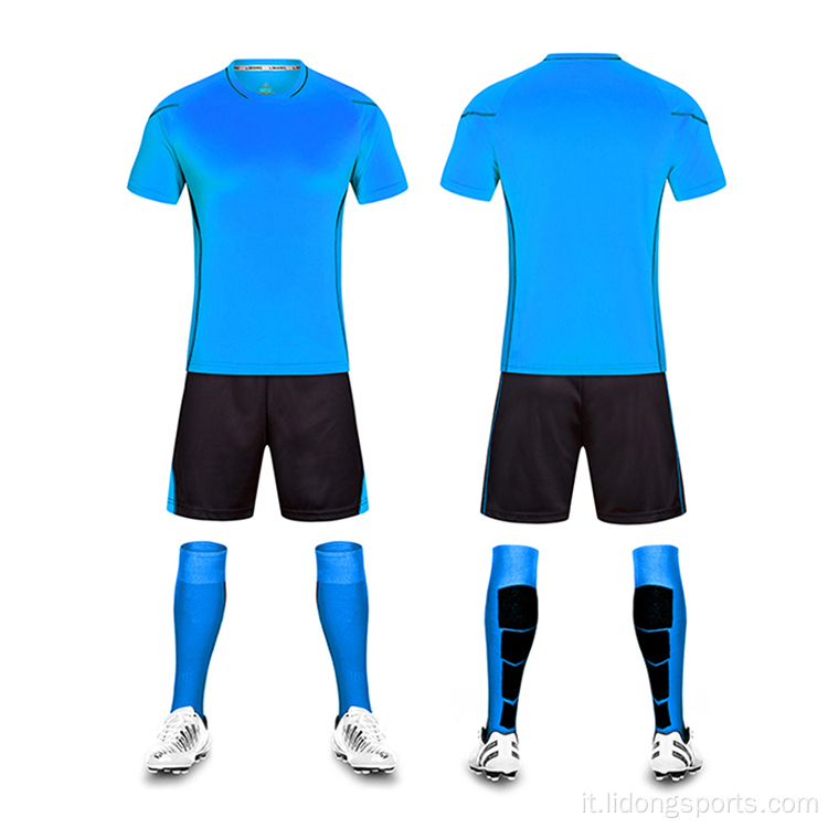 Set di maglia da calcio White Sport personalizzato Lidong