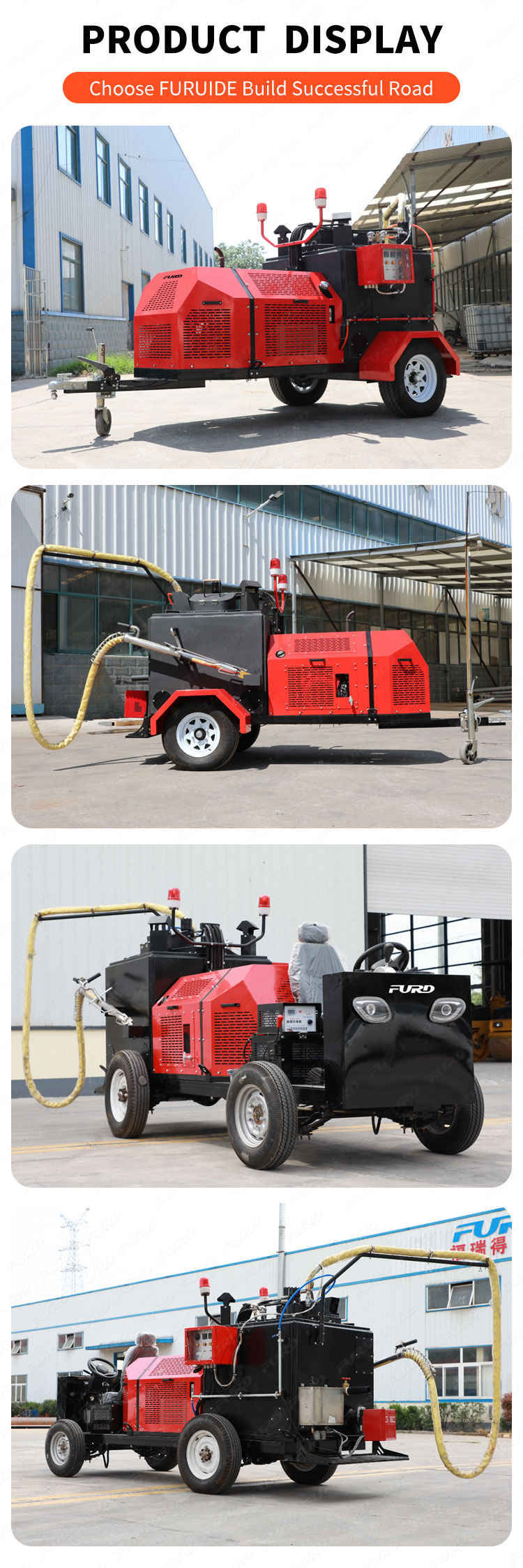 350L asphalt crack sealing machine