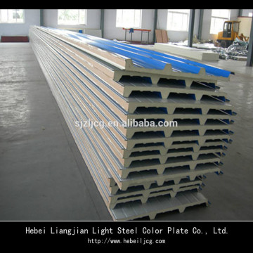 prefabricated light steel structure PU sandwich panel