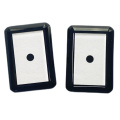 Square Glass With Plating Black Edge For Watch