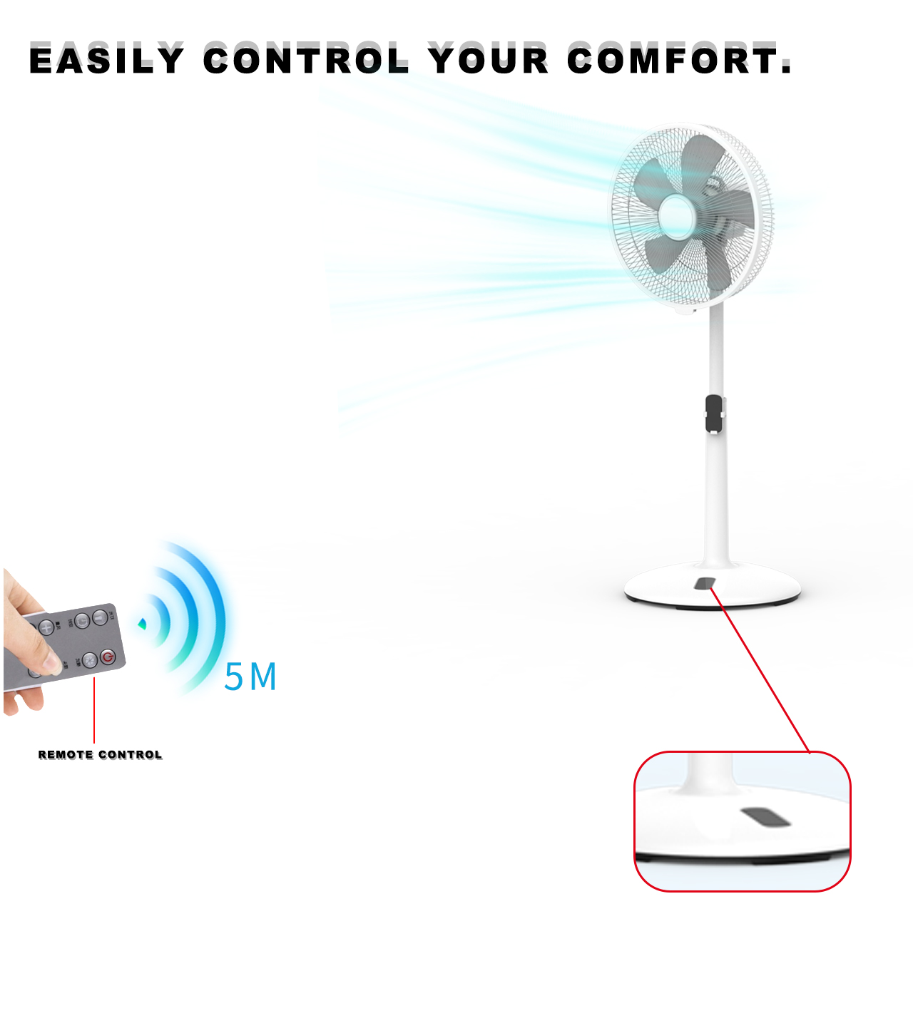 F119C pedestal fan control F119C pedestal fan control