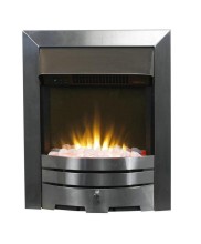Overheating protected Electric fireplace insert with LED flame