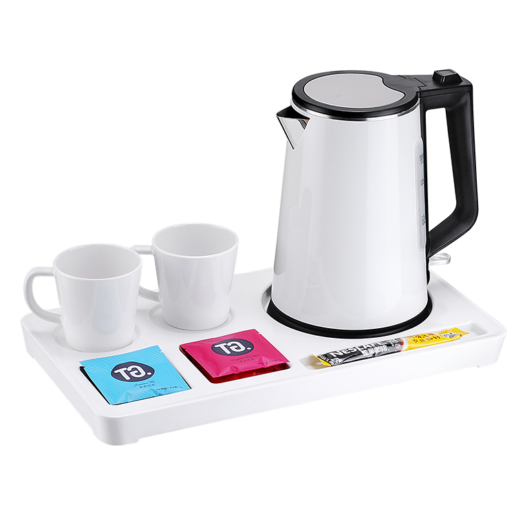 Low MOQ High Quality Hot Design hotel room Electric Kettle Tea Set