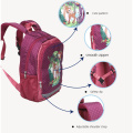 Purple cartoon deer pattern children's large capacity lightweight comfortable backpack