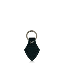Black PU Friendly Dog Metal Key Chain