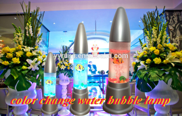 colour changing led novelty bubble fish water tower mood light lamp