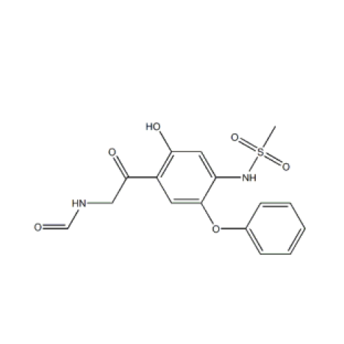 CAS 149457-03-4, 메탄 술폰 아미드, N- [4- [2- (포르 밀 아미노) 아세틸] -5- 히드 록시 -2- 페녹시 페닐] 이그 라티 모르드