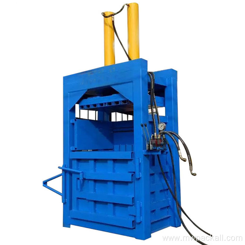 Vertical Type Small Compression Bailer Machine Hydraulic Compress Baler vertical baler