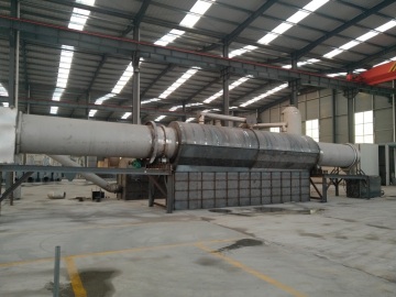 Continuous rotary rice husk charcoal carbonization stove