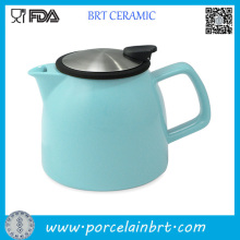 New Design Ceramic Teapot with Stainless Steel Infuser