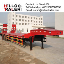 Air Suspension System Low Bed Trailers / hydraulic low loader trailer