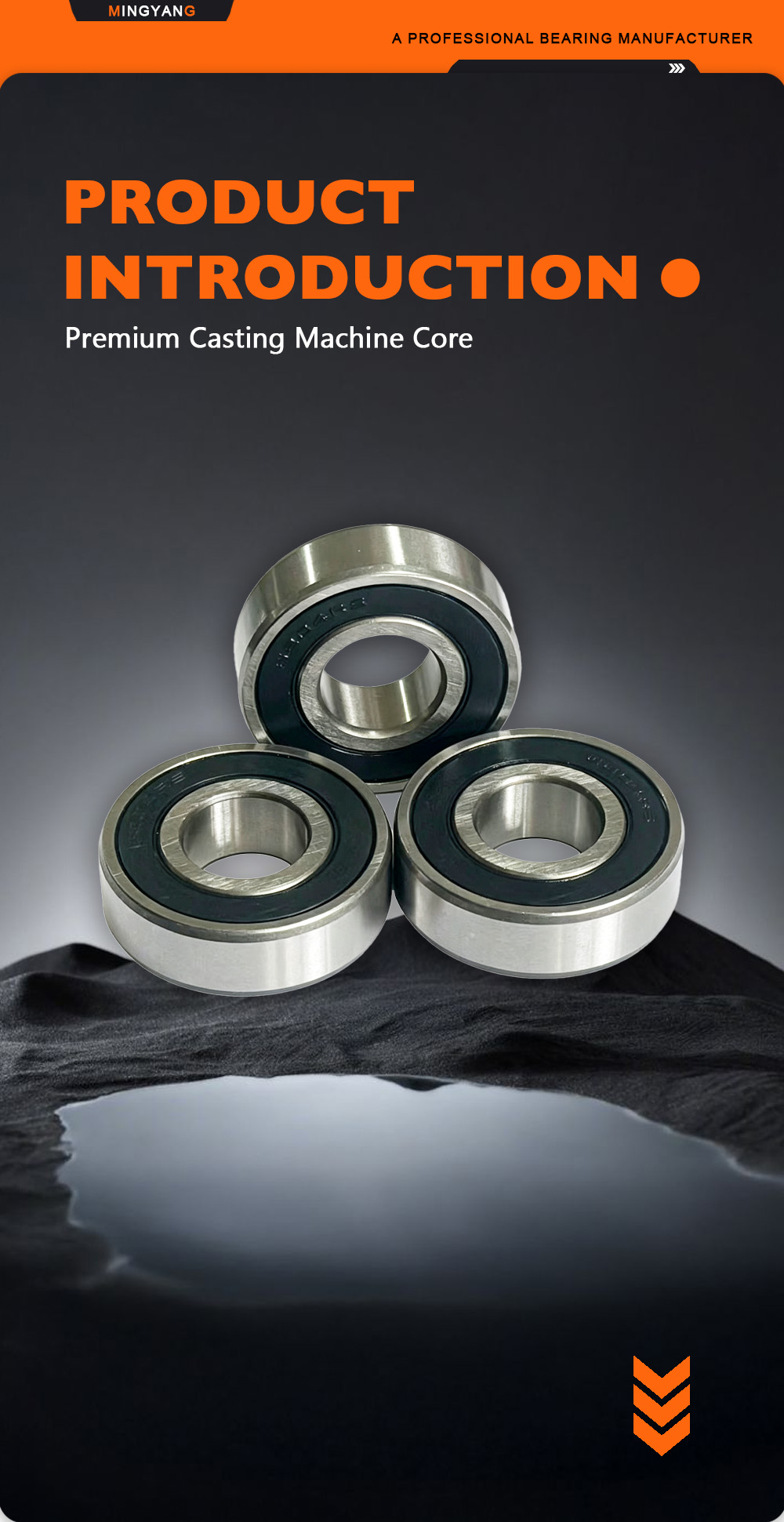 6204‑2RS Прецизионный шарикоподшипник с канавкой x 6204‑2RS Precision Groove Ball Bearing x