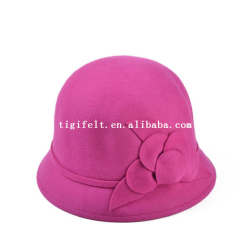 100% wool felt hat for women