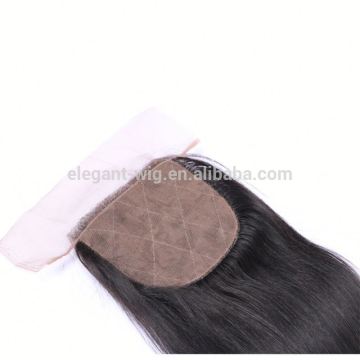 Elegant-wig natural part hair closures, silk lace closures factory price