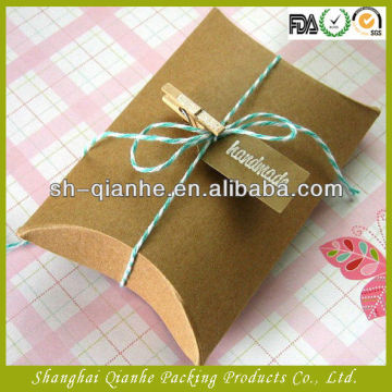 kraft paper card pillow box , paper card box, paper gift box